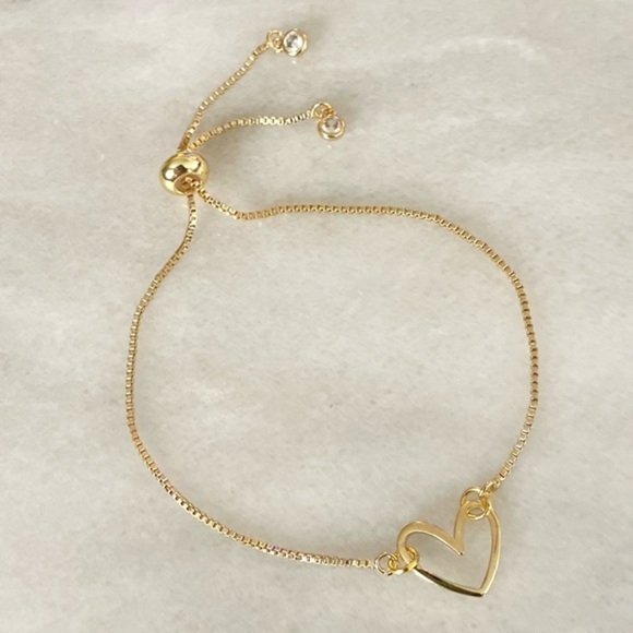 Jewelry - Heart Gold Plated Bracelet